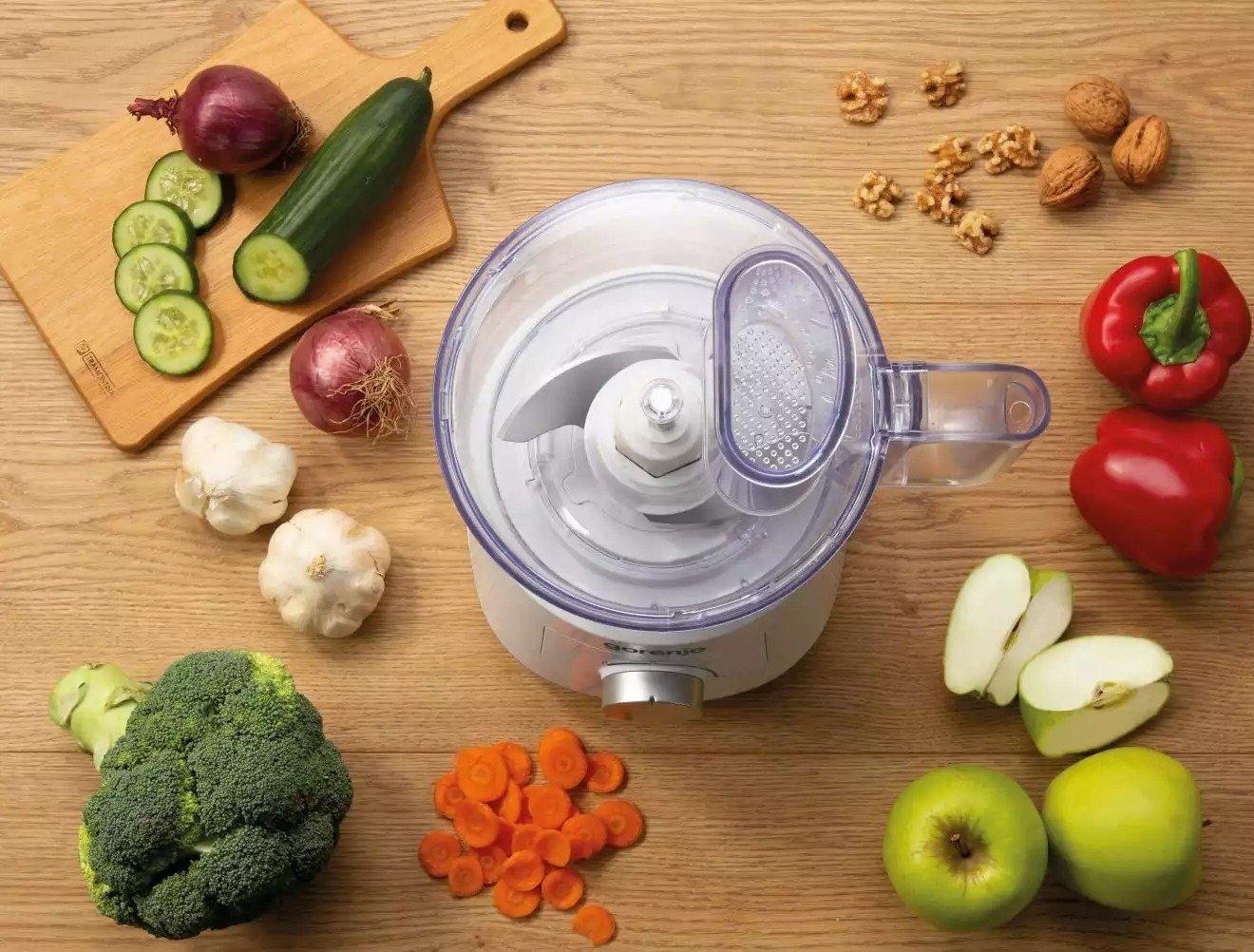 Gorenje Kitchen Blender Food Processor 800W with 5 attachments SB801W White/Inox