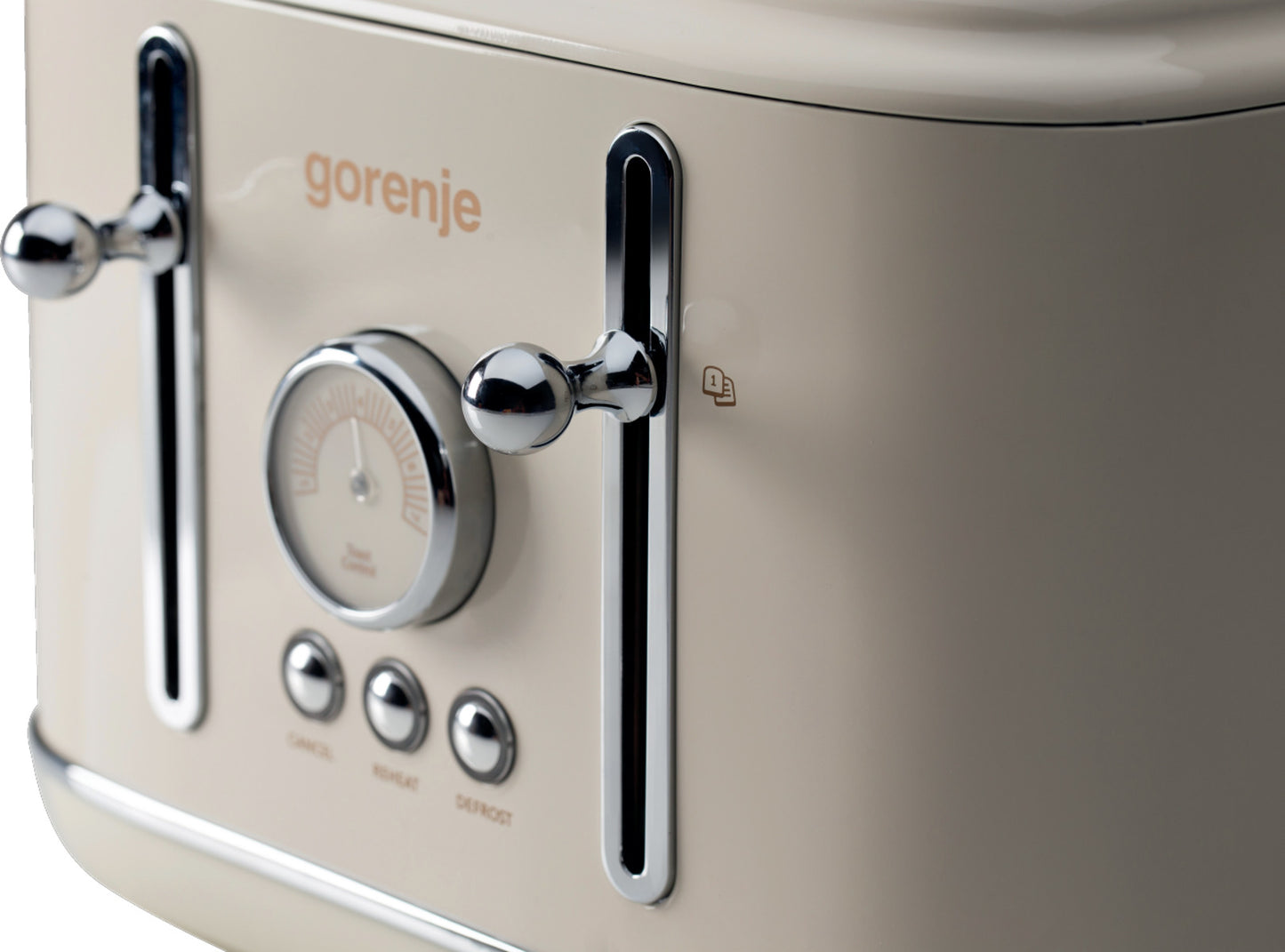Gorenje T2300CLIN Kitchen Toaster 2300W 4 Slots 6 Heating Levels Classico Ivory