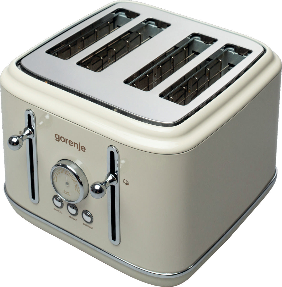Gorenje T2300CLIN Kitchen Toaster 2300W 4 Slots 6 Heating Levels Classico Ivory