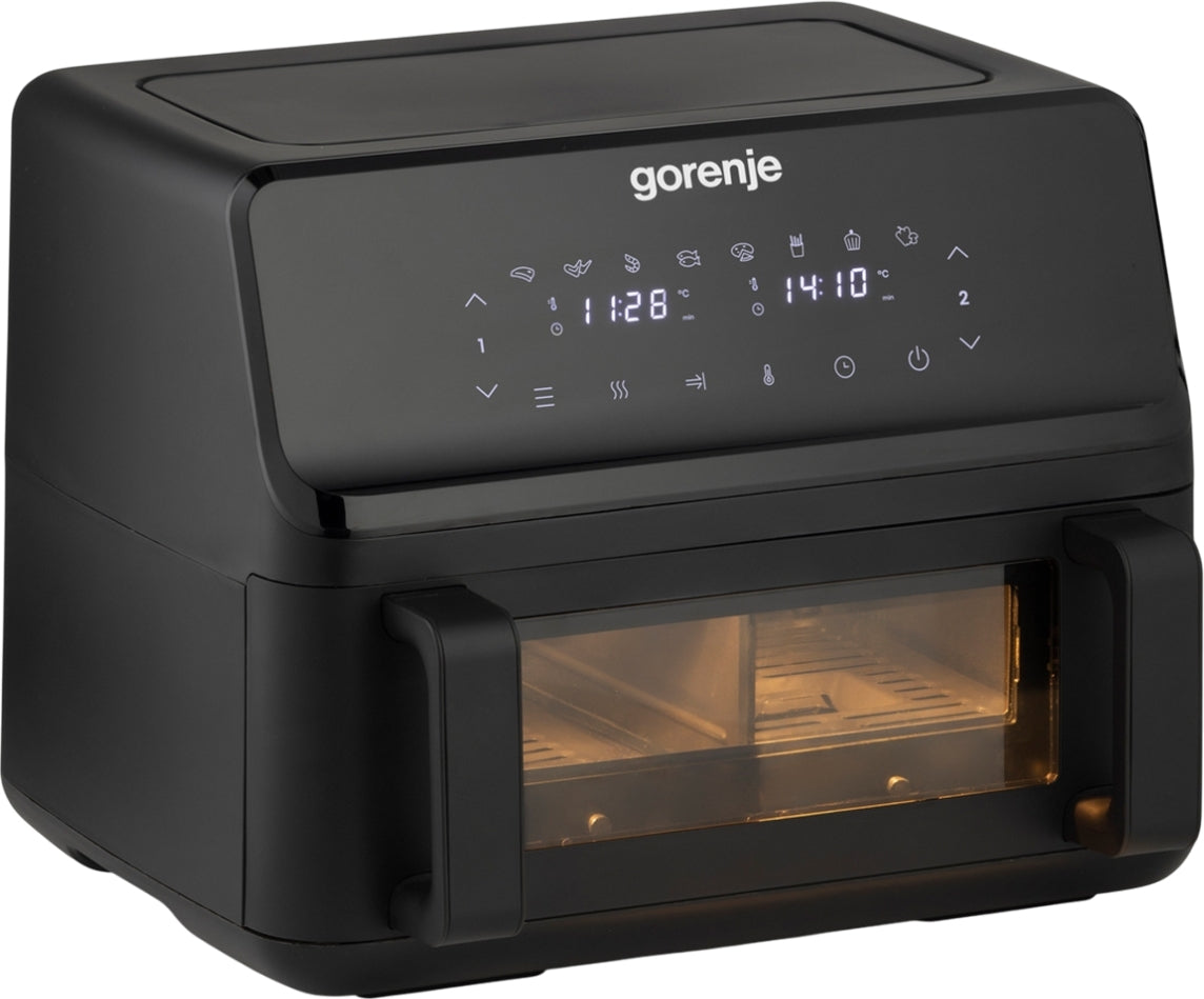 Gorenje Kitchen Air Fryer 2700W 9L 8 Programs 2x Independent Cavities AF2700BP