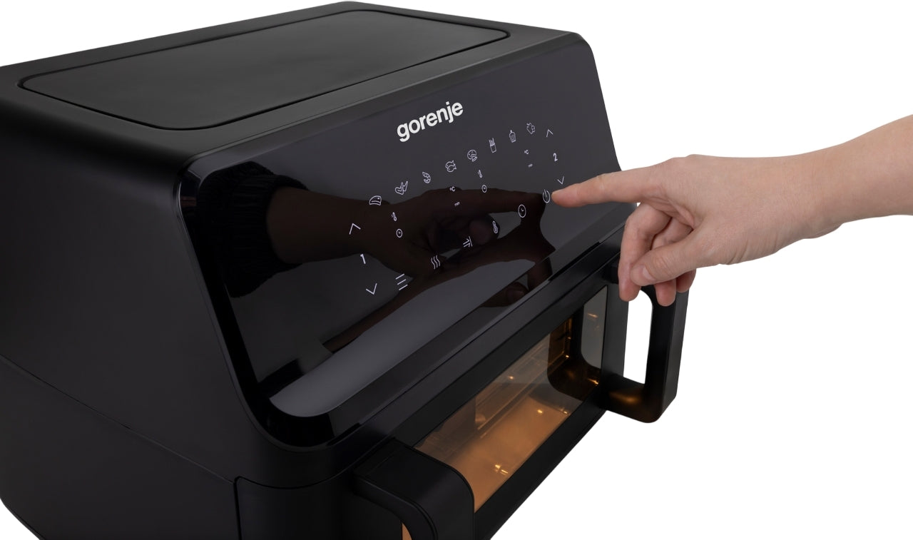 Gorenje Kitchen Air Fryer 2700W 9L 8 Programs 2x Independent Cavities AF2700BP