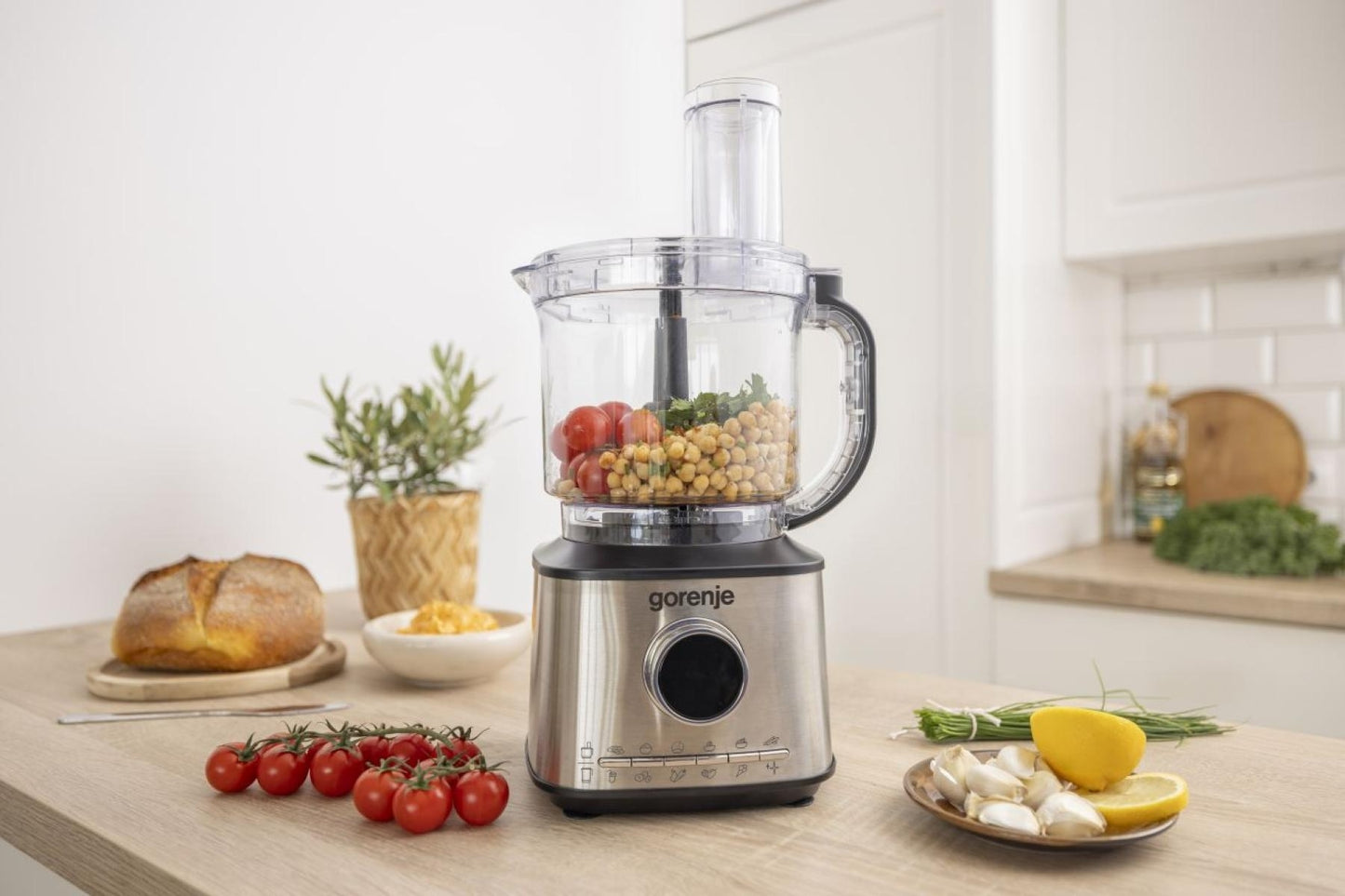 Gorenje SBR1500E Kitchen Blender Food Processor 1500W with 8 attachments Black/Inox