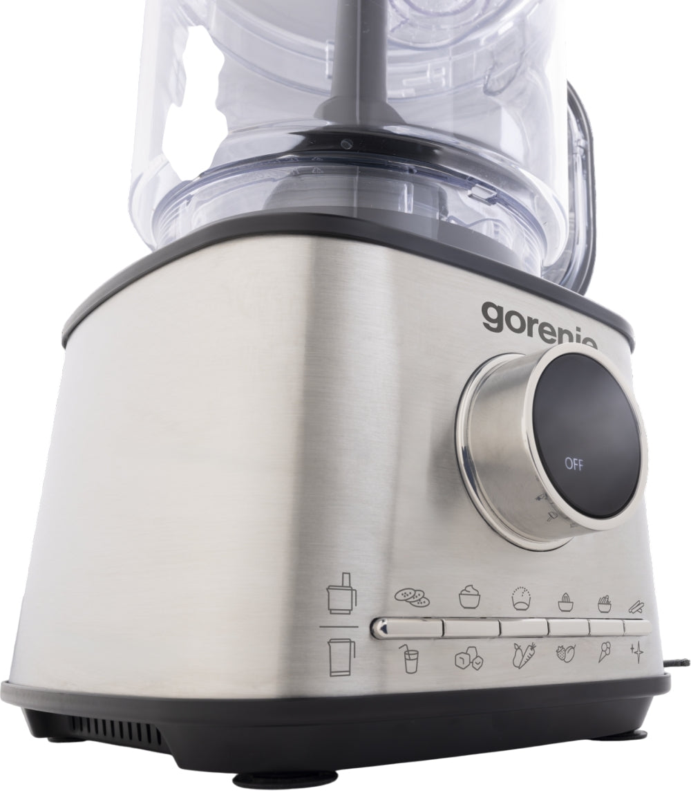 Gorenje SBR1500E Kitchen Blender Food Processor 1500W with 8 attachments Black/Inox