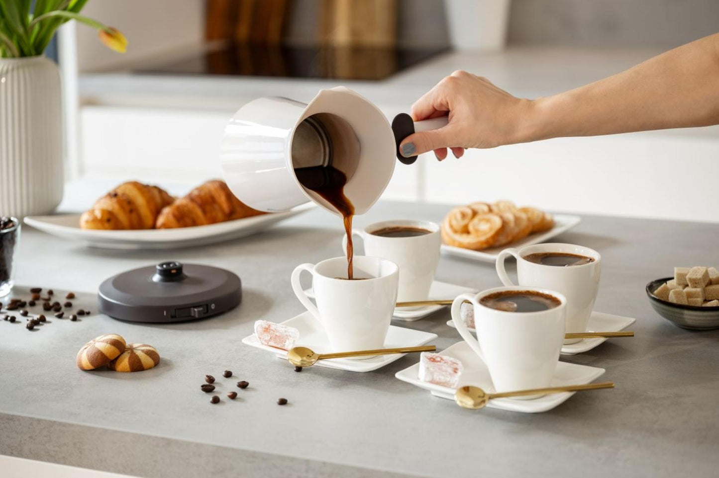 Gorenje TCM350W Kitchen Coffee Maker Cyprus 350ml Double Pouring White