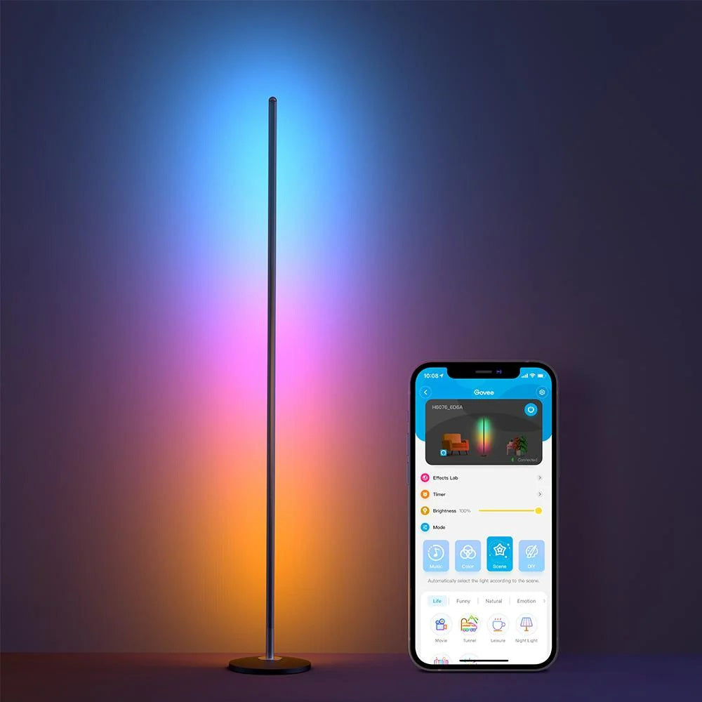 Govee H6076 RGBICW Smart Corner Floor Lamp