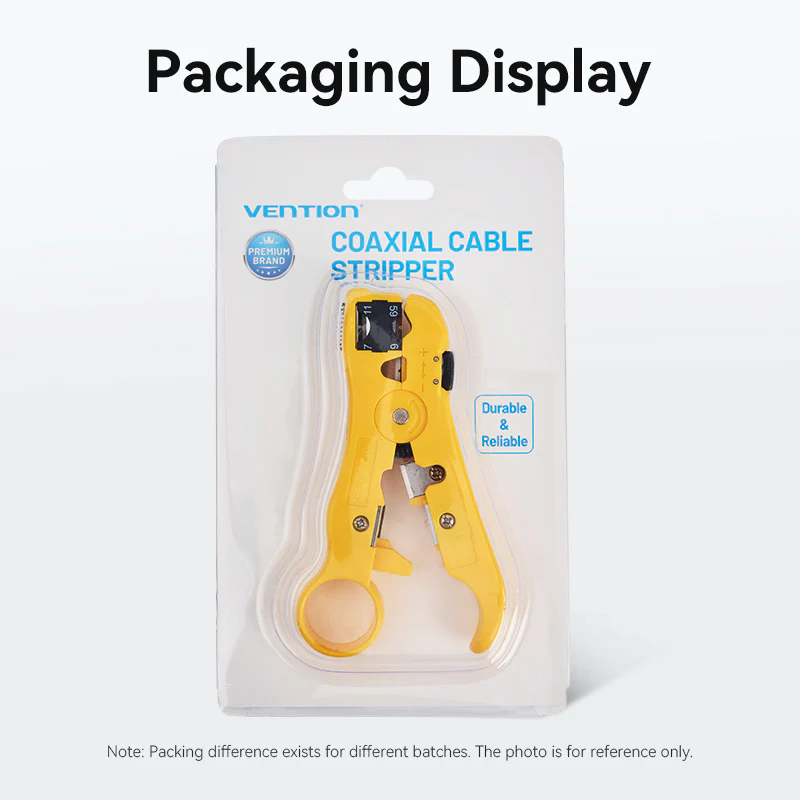 Vention Coaxial Cable Stripper Tool KEBY0 Yellow