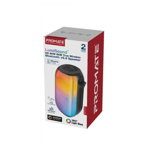 PROMATE SPECTRO-20 BT V5.3 SPEAKER LUMISOUND RGB 20W