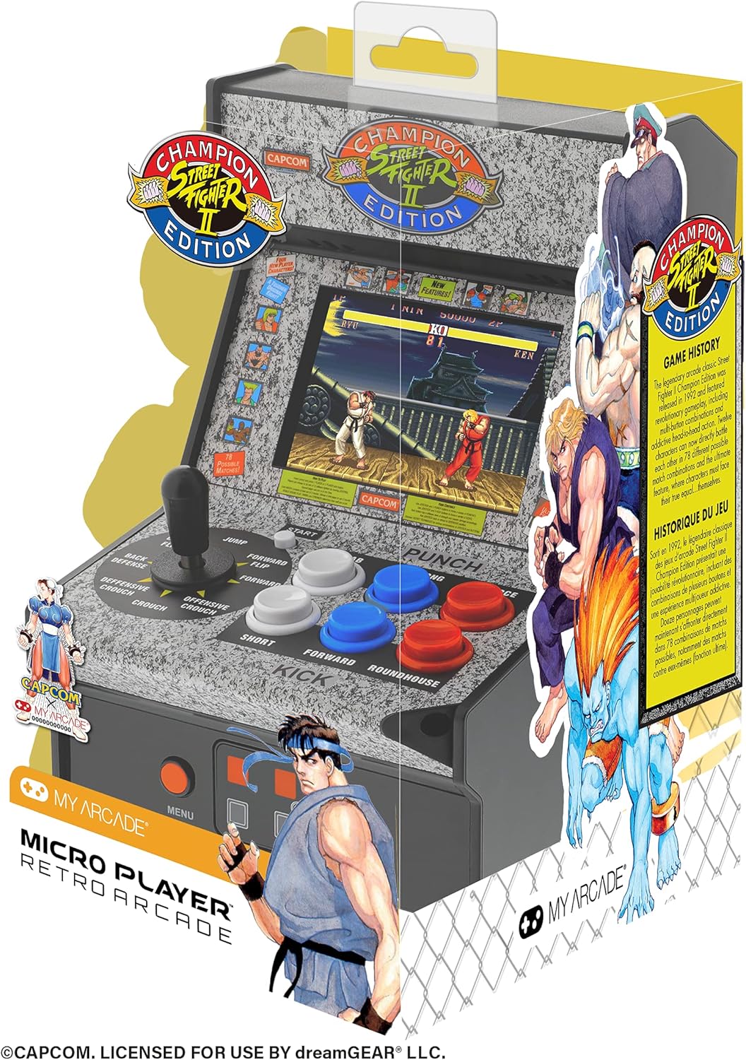 My Arcade MICRO PLAYER STREET FIGHTER II CHAMPION EDITION