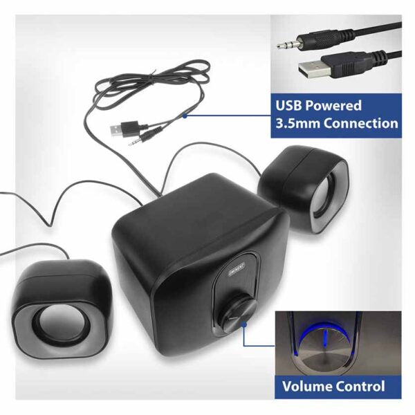 EMINENT EM3515 SPEAKERS 2.1 2*3W+5W SUBWOOFER RMS USB POWERED