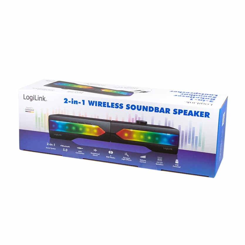 LOGILINK SP0059 SPEAKER MOBILE BT SOUNDBAR RGB 2 IN 1, USB 5W
