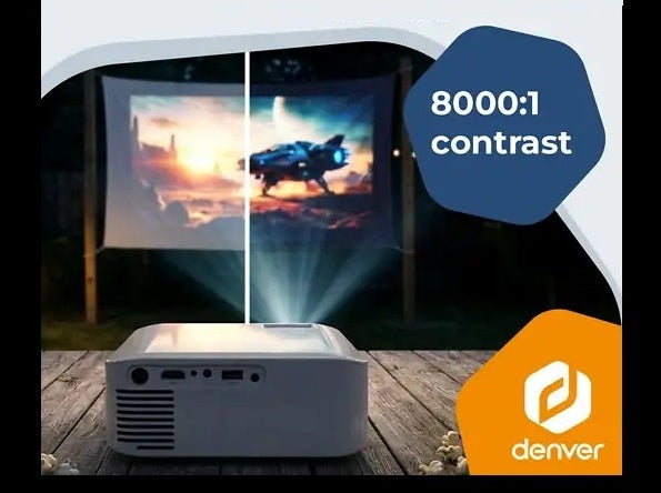 Denver PR-4300 Projector 2K Resolution 400 ANSI USB & BT
