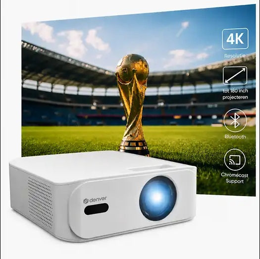 Denver PR-4300 Projector 2K Resolution 400 ANSI USB & BT