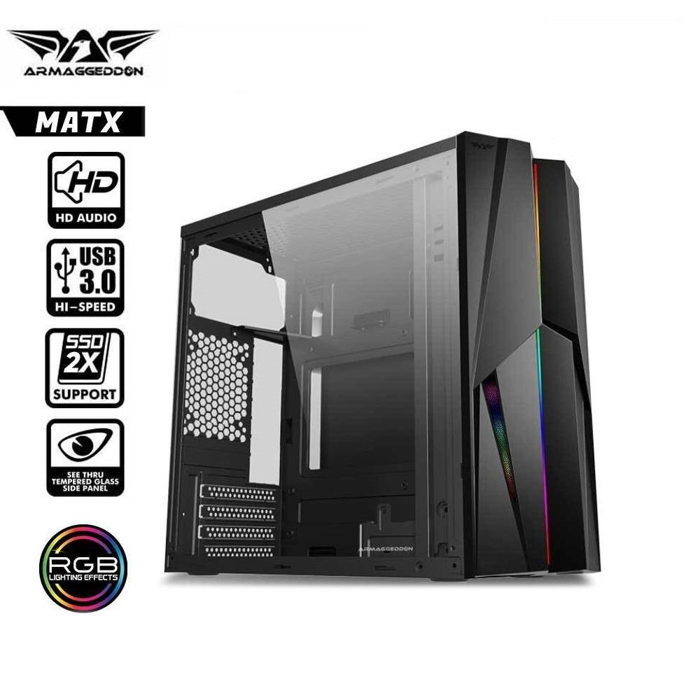Armaggeddon TRON1 X MTX Gaming Case Black