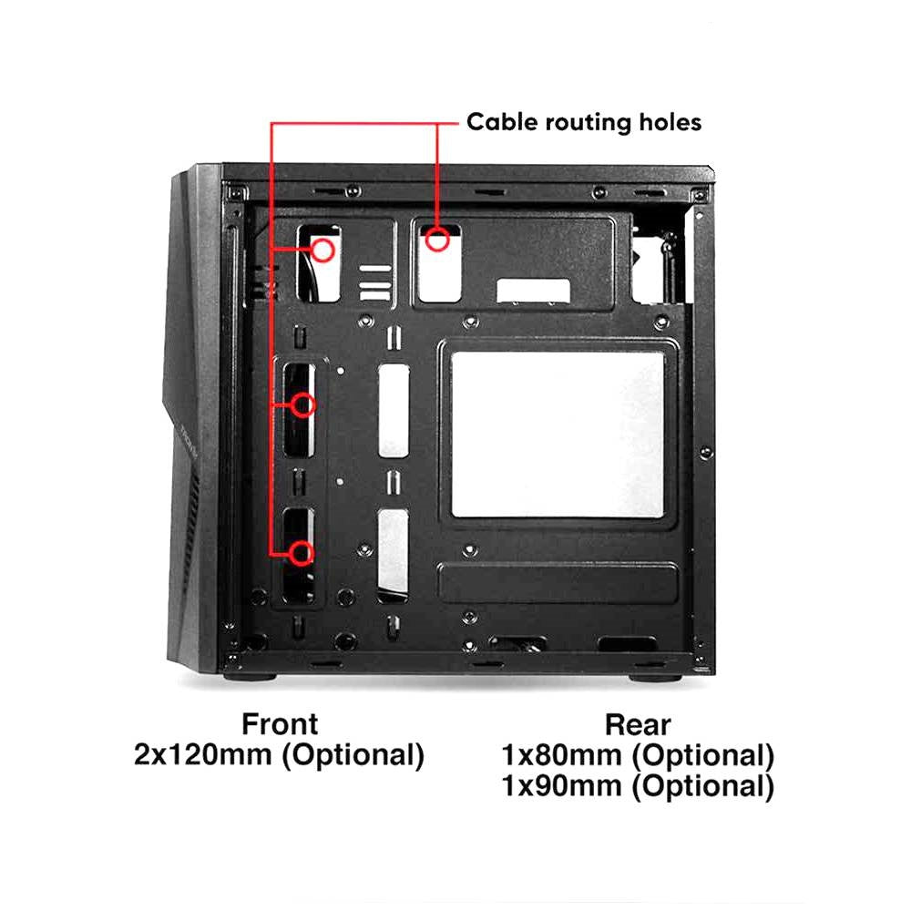 Armaggeddon TRON1 X MTX Gaming Case Black
