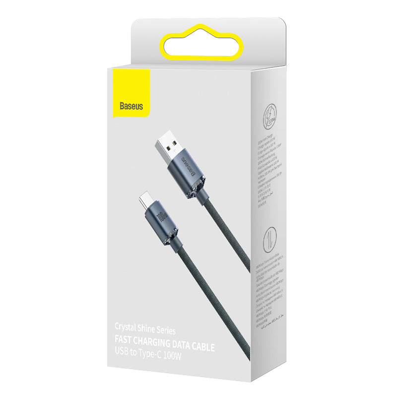 Baseus Crystal Shine USB to Type-C 100W 1.2m Black