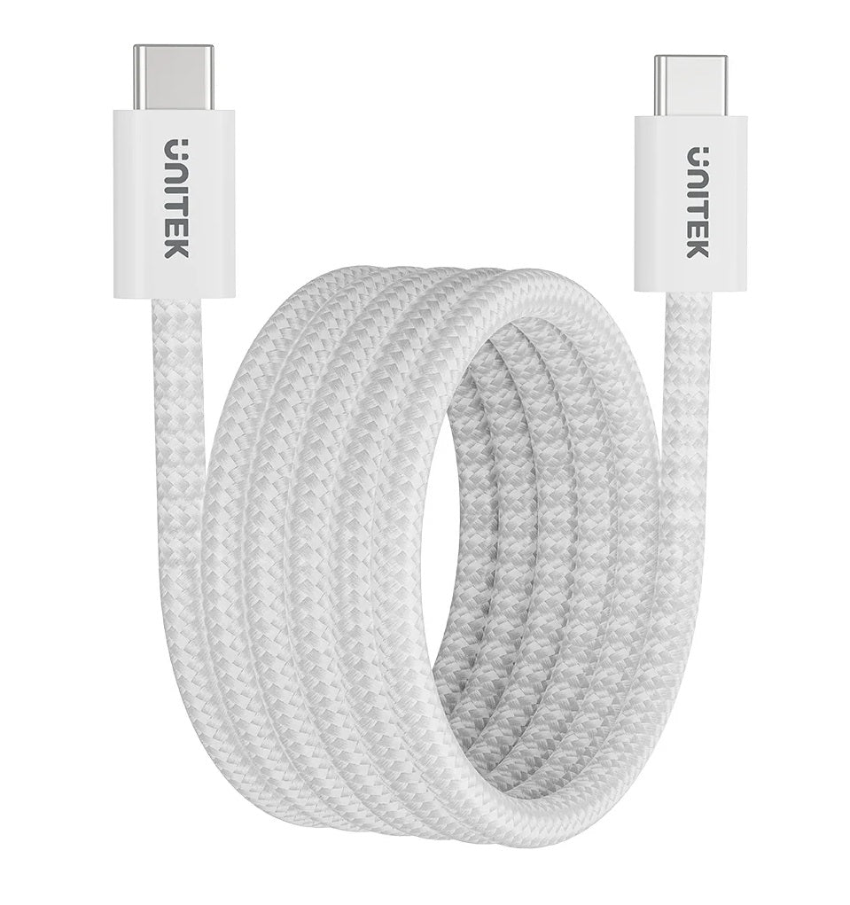 Unitek Magnetic USB-C Cable 100W 1.0m White C1414AWH-1M