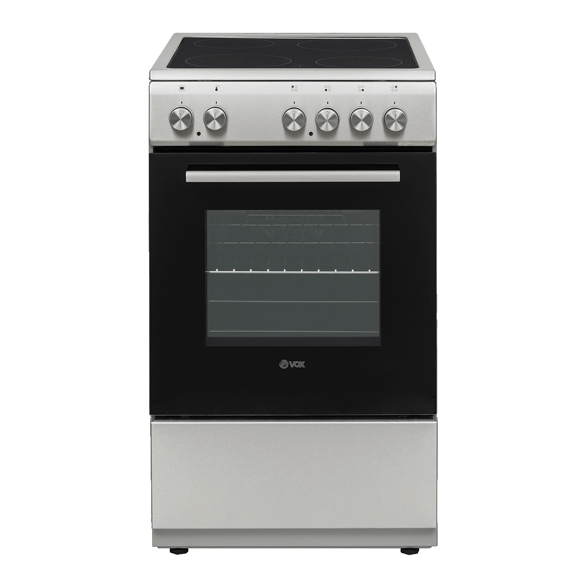 VOX CHT 5105 IX ELECTRIC COOKER FREE STANDING ELECTRIC OVEN 65LT 4 CERAMIC BURNERS INOX