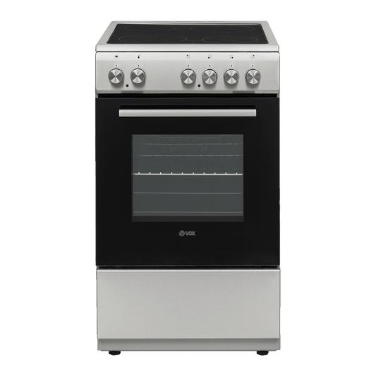 VOX CHT 5105 IX ELECTRIC COOKER FREE STANDING ELECTRIC OVEN 65LT 4 CERAMIC BURNERS INOX