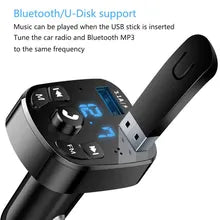 G784 Car Mp3 Player Dual Usb Fast Charger Fm Bluetooth Receiver Bluetooth Compatible 5.0 Fm Transmitter U