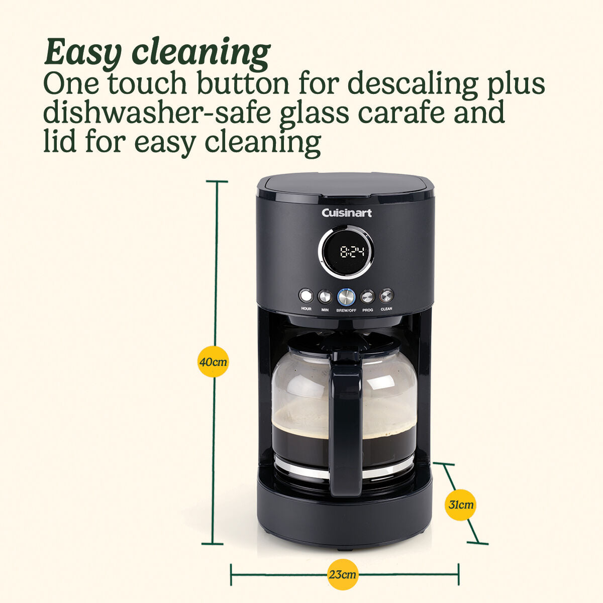 CUISINART DCC780U Filter Coffee Maker, Black