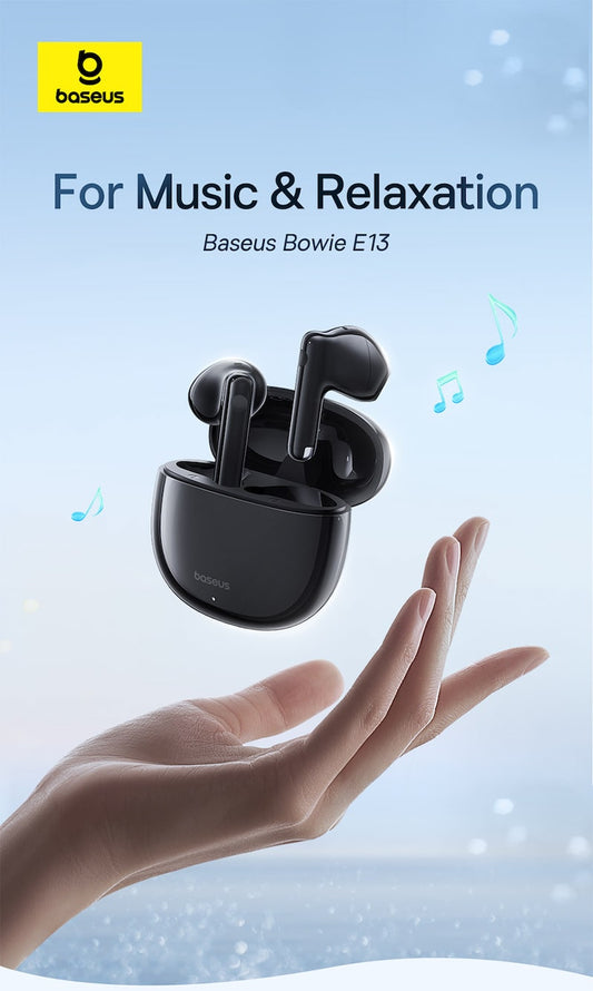 Baseus TWS Bowie E13 Headphones In Ear Galaxy Black