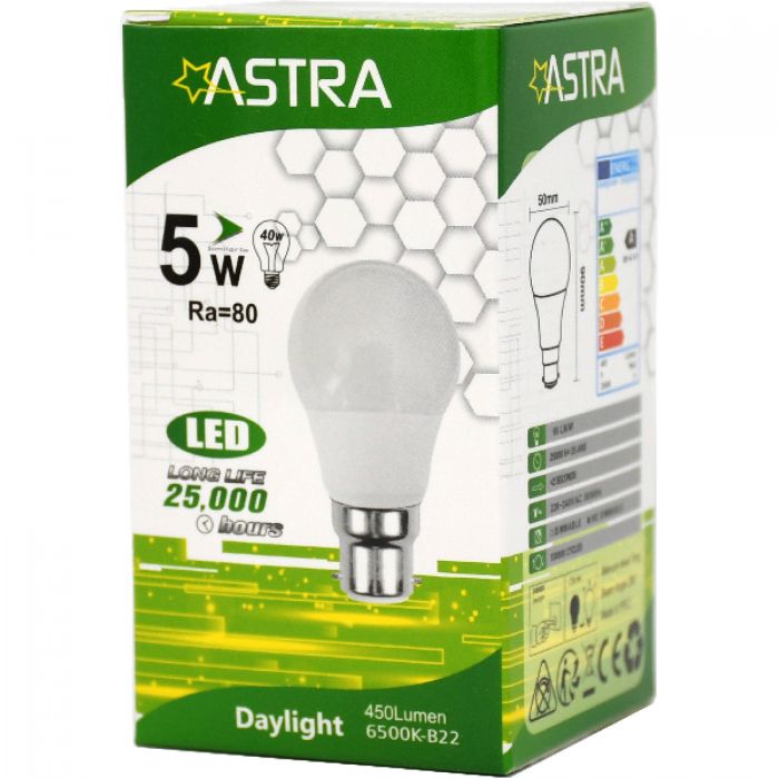 ASTRA LAMPA LED E27/5W=40W 450LUMEN KOU