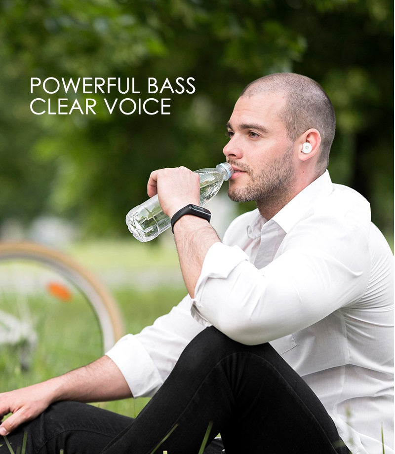 SonicGear HYPERBASS TWS 7 Dual Driver Sweatproof Earphones Black
