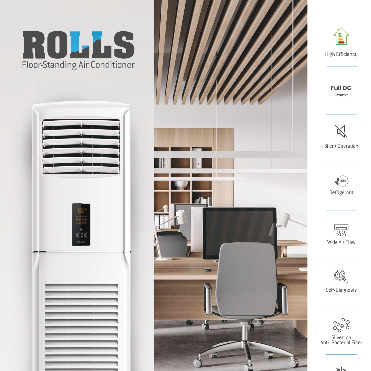 Rolls IES/IN-48FS-LCAC/EU Floor Standing Air Conditioner