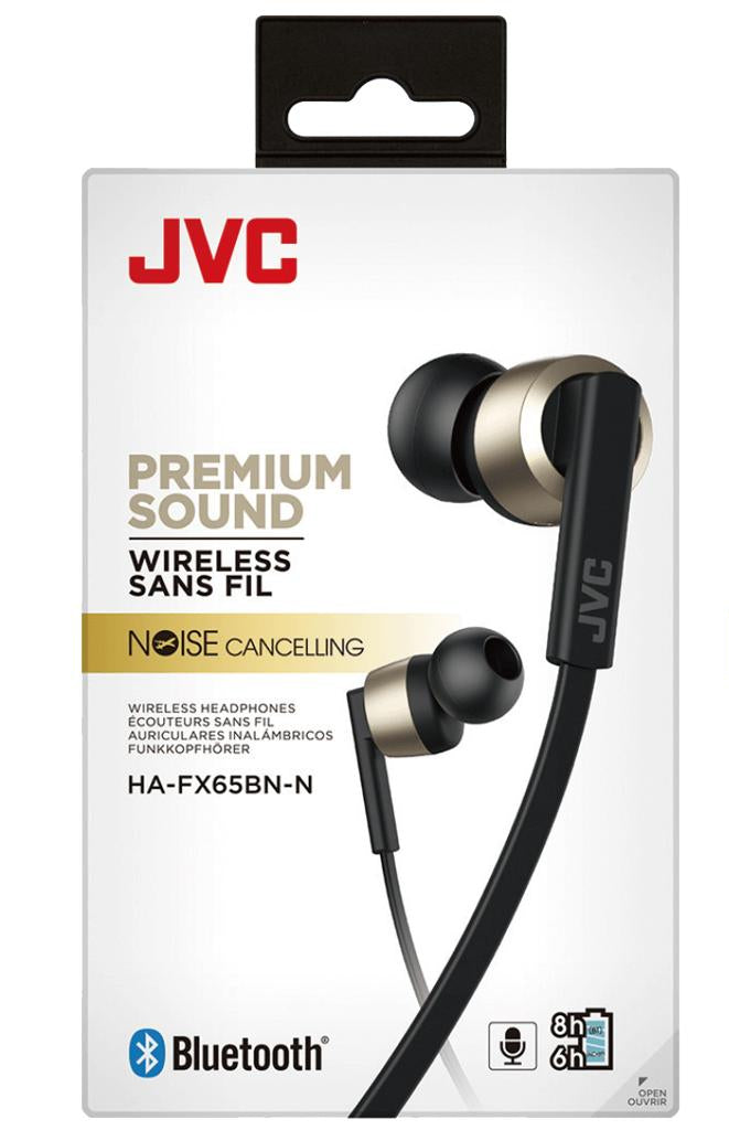 JVC HA-FX65BN Inner Ear Wireless Headphones & Noise cancelling