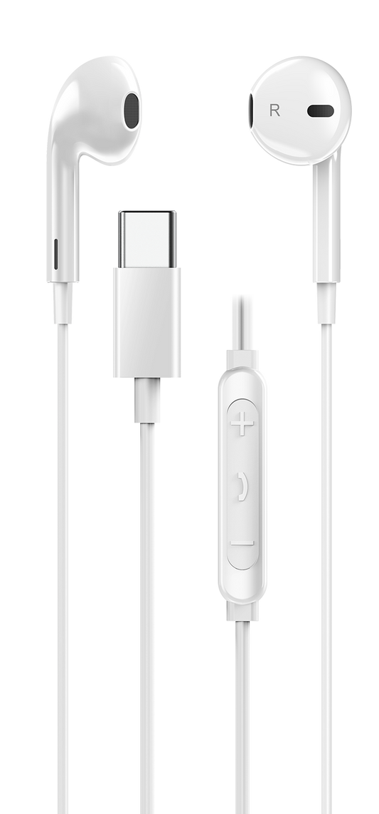 Genius Mobile Headset In-Ear USB-C Inline Control HS-M365 White