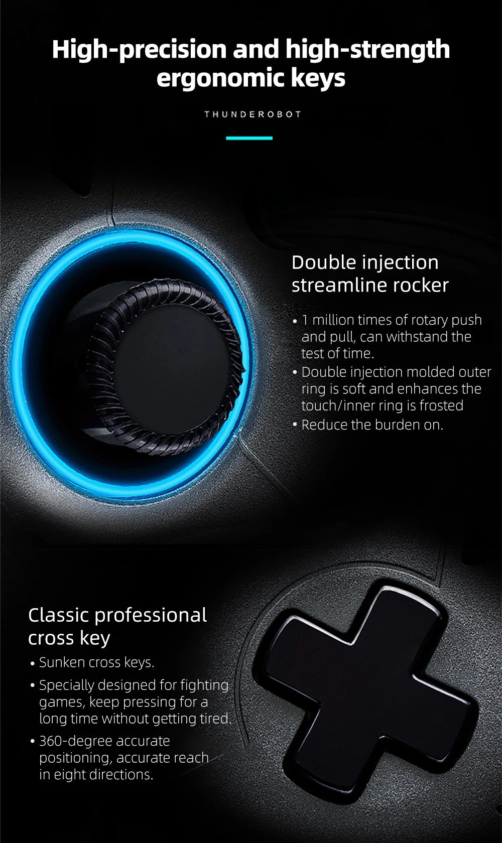 Thunderobot G30 PC Gamepad With Vibration