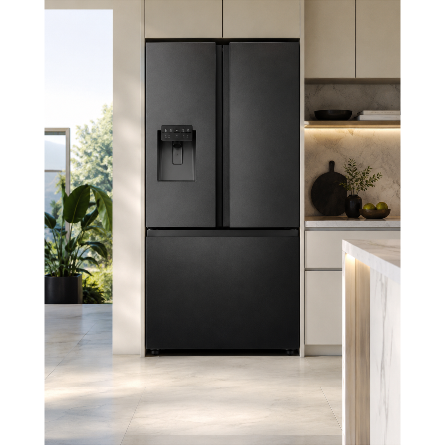 HISENSE RF793N4SAFE French Door Refrigerator 612L Black