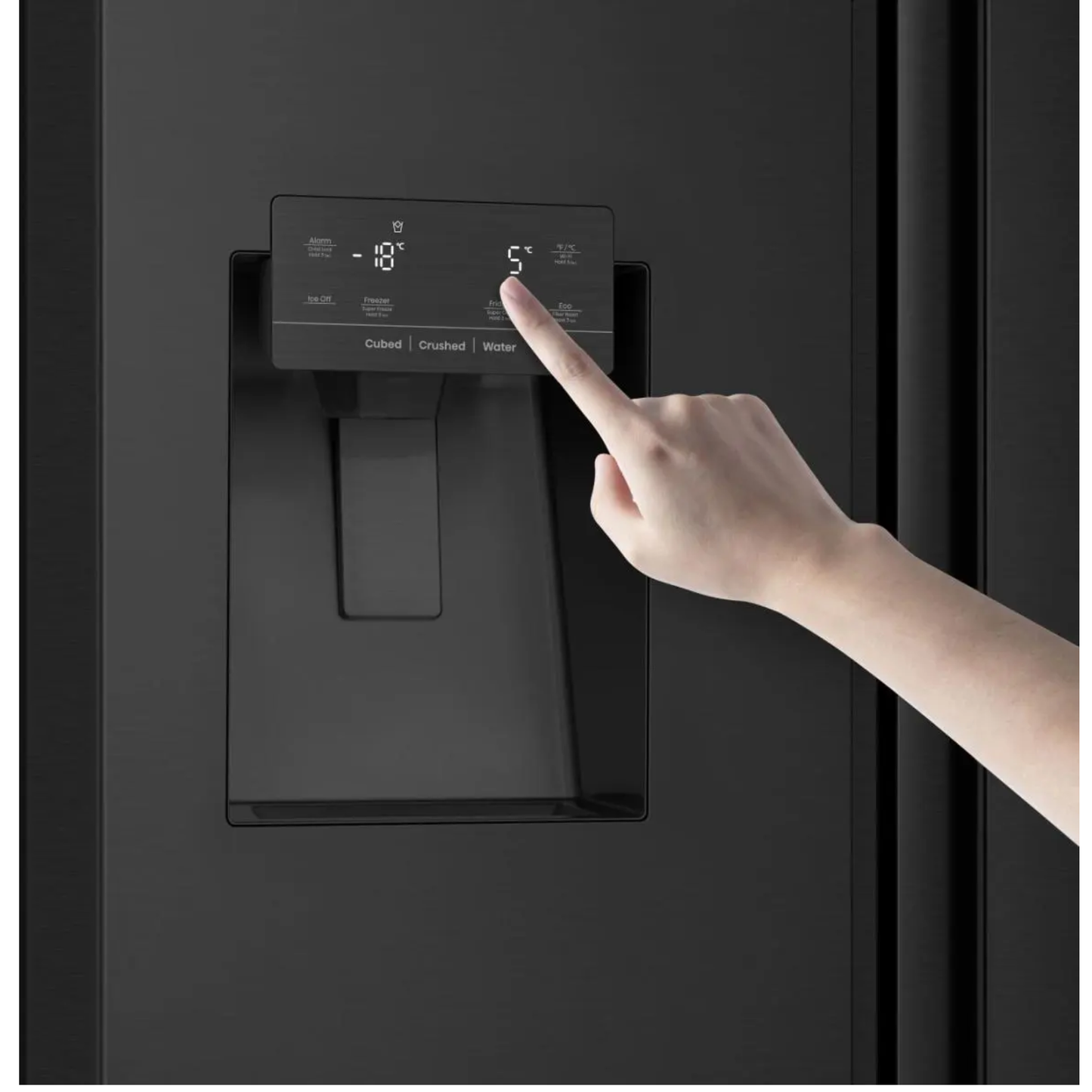 HISENSE RF793N4SAFE French Door Refrigerator 612L Black