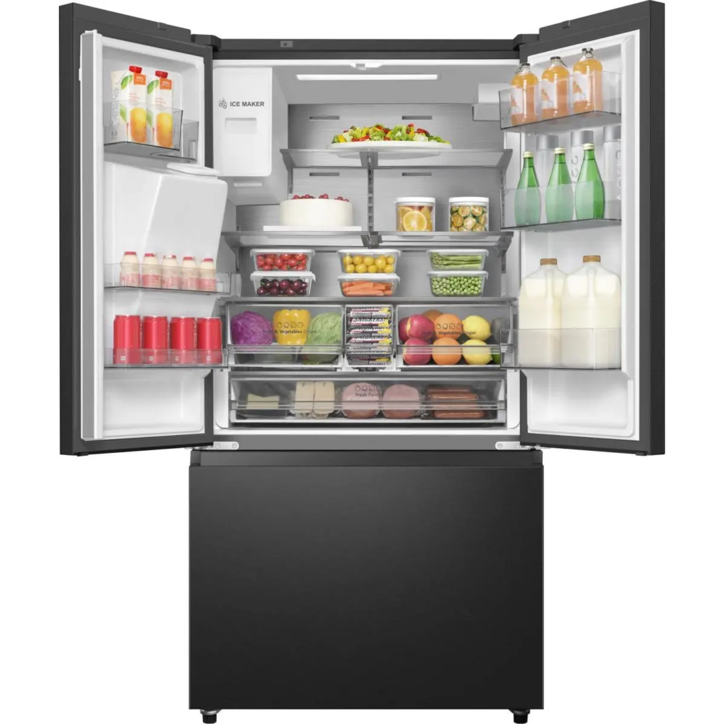HISENSE RF793N4SAFE French Door Refrigerator 612L Black