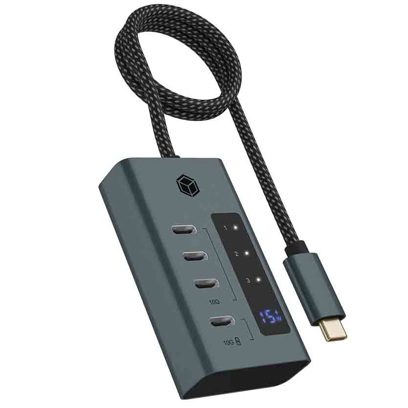 ICYBOX, IB-HUB1454-C31 4-PORT HUB WITH 3 x USB3.2 TYPE-C & 1x USBC 20W
