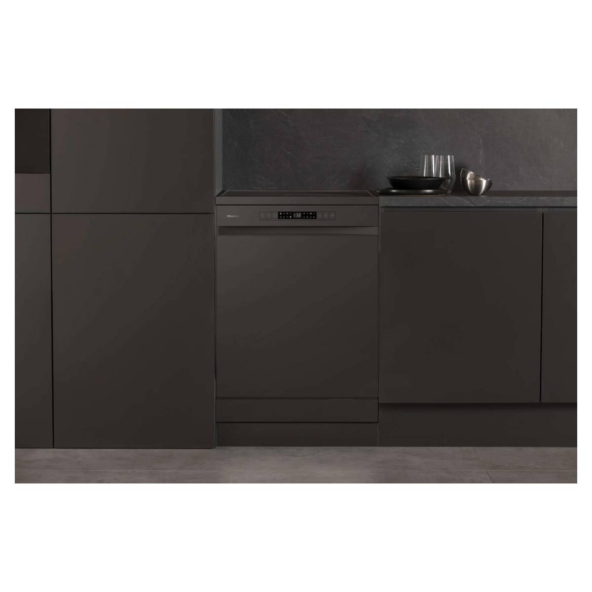HISENSE HS622E90B Dishwasher Inox/Black