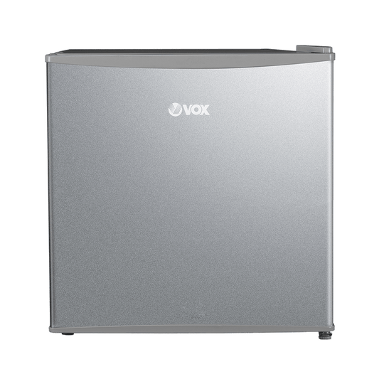 VOX REFRIGERATOR, SINGLE DOOR, STATIC, E, DEFROST MANUAL, 43L SILVER