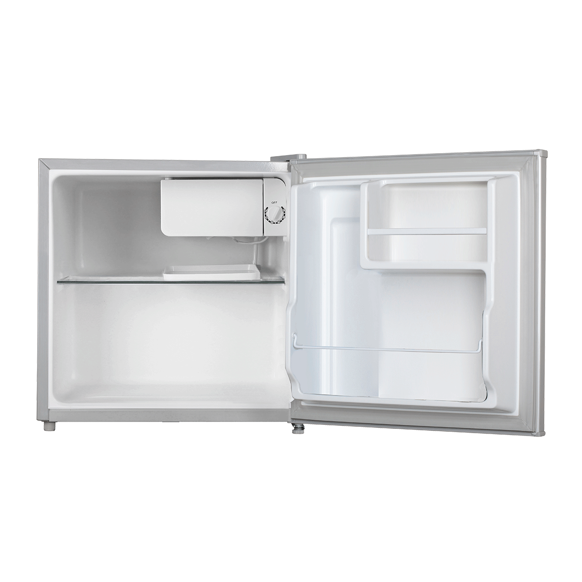 VOX REFRIGERATOR, SINGLE DOOR, STATIC, E, DEFROST MANUAL, 43L SILVER