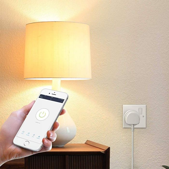 Tuya WiFi Smart Plug UK Adaptor Wireless Remote Voice Control Power Monitor Outlet Timer Socket