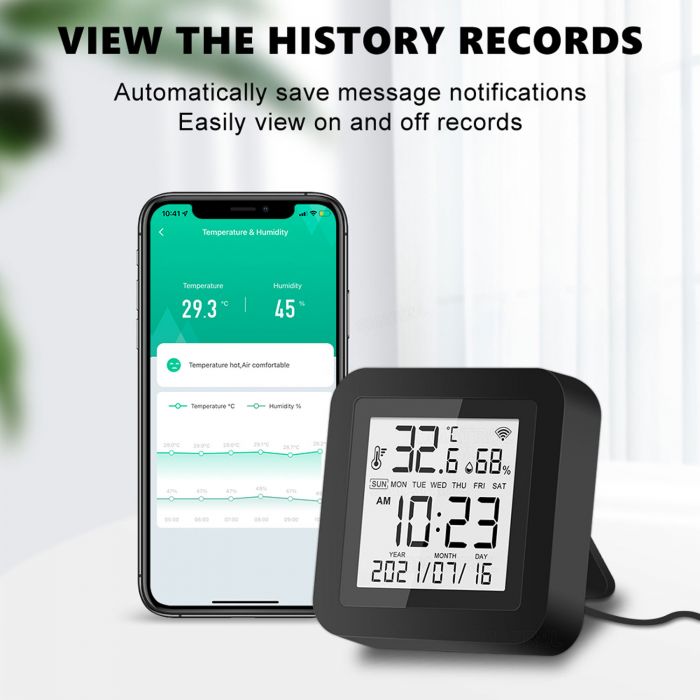 Tuya Smart Wifi IR Remote Control Universal Temperature Humidity Sensor For Air Conditioner Fan TV