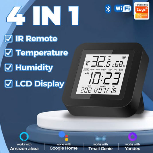 Tuya Smart Wifi IR Remote Control Universal Temperature Humidity Sensor For Air Conditioner Fan TV