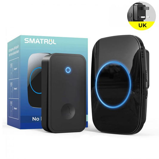 Door Bell Wireless Self Powered Waterproof UK Plug