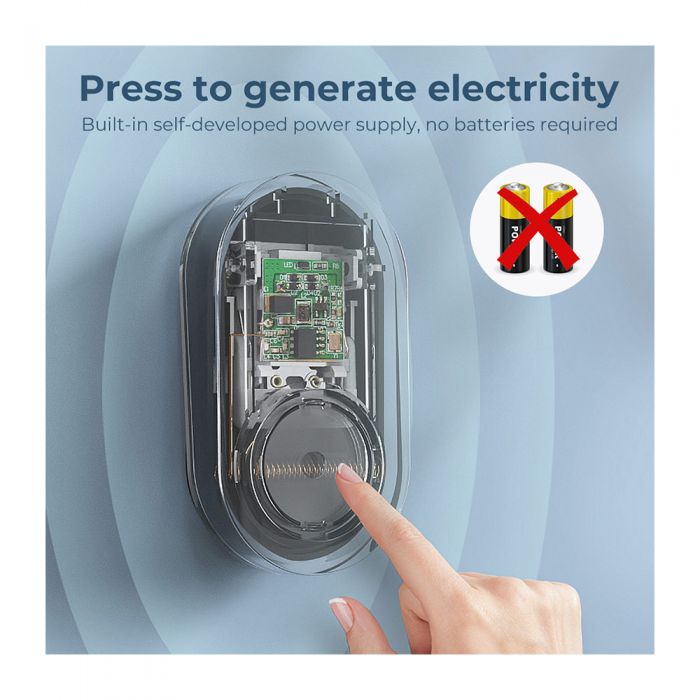 Wireless Doorbell No Need Battery 1 button + 1 receiver 250M Range UK Plug Waterproof 60 Chime 120dB
