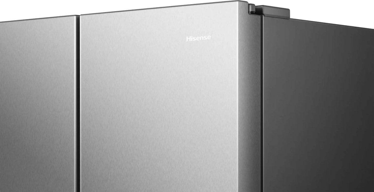 HISENSE RS840N4WCE Freestanding Side by Side refrigerator Grey 649 L