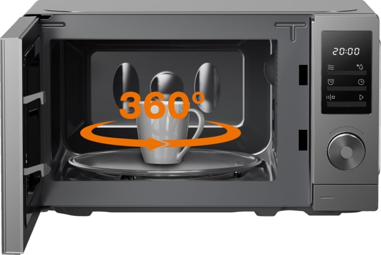 Gorenje Kitchen Microwave Oven 700W 20L 8 Programs Digital Screen MO20A3T4 Titanium