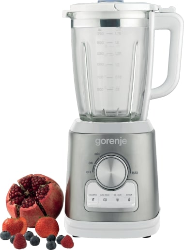 Gorenje B1400BE Kitchen Blender 1400W 1.75L Glass Jug 32000 RPM 4 Programs White/Inox