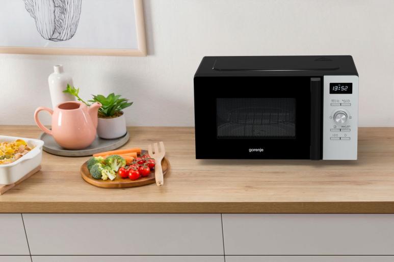 Gorenje Kitchen Microwave Oven 800W + Grill 1000W 20L 11 Programs Digital Screen MO20A4XH Inox