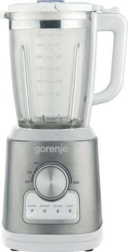 Gorenje B1400BE Kitchen Blender 1400W 1.75L Glass Jug 32000 RPM 4 Programs White/Inox