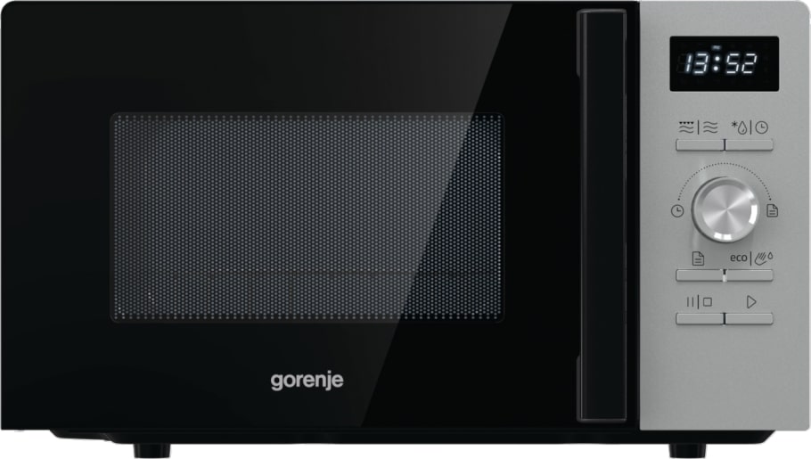 Gorenje Kitchen Microwave Oven 800W + Grill 1000W 20L 11 Programs Digital Screen MO20A4XH Inox