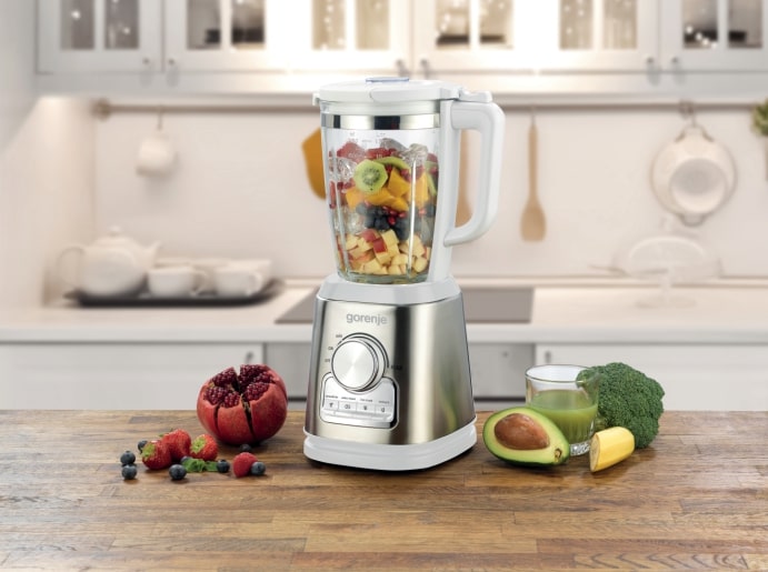Gorenje B1400BE Kitchen Blender 1400W 1.75L Glass Jug 32000 RPM 4 Programs White/Inox